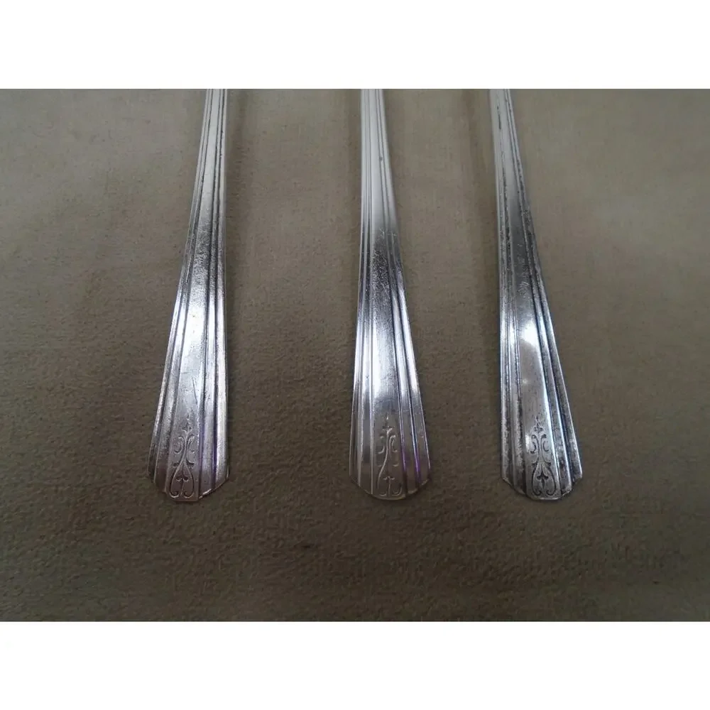 Vintage International Avon Silver plate Table Spoon 1940 Antique Flat 6” Lot